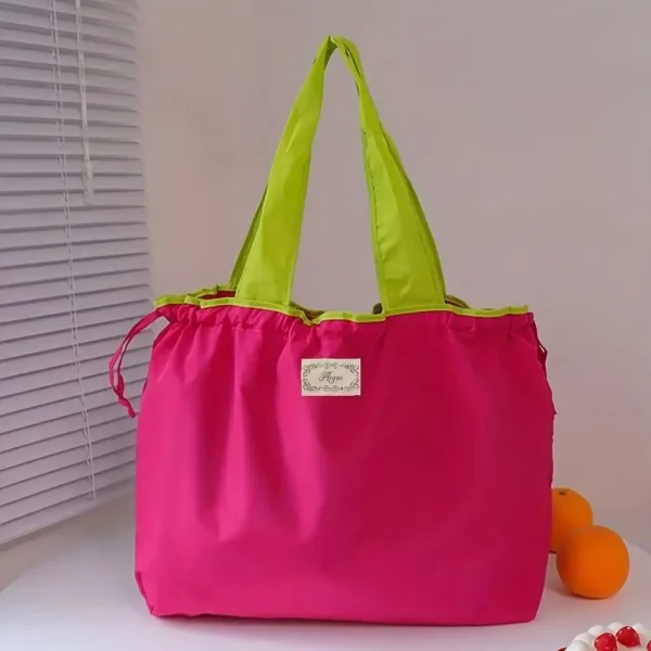 Ultra Lightweight & Compact Grocery Bag - Fold into Pocket, Eco-Friendly Shopping Tote with Zipper
