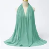 Muslim Chiffon Hijab Scarf Women Long Solid Color Head Wrap For Women Hijabs Scarves Ladies Muslim Veil Jersey Hijabs