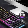 YINDIAO Keyboard Gaming Wired Laptop Desktops PC Computer Office Accessories Low Profile Gamer Keyboards With Numpad