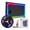 Led USB Strip Light 5M Color Changing 5050 RGB LED Flexible Lights with 24 Keys for Children Gaming Room Home Party TV Backlight