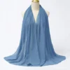 Muslim Chiffon Hijab Scarf Women Long Solid Color Head Wrap For Women Hijabs Scarves Ladies Muslim Veil Jersey Hijabs
