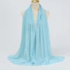 Muslim Chiffon Hijab Scarf Women Long Solid Color Head Wrap For Women Hijabs Scarves Ladies Muslim Veil Jersey Hijabs