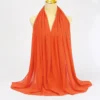 Muslim Chiffon Hijab Scarf Women Long Solid Color Head Wrap For Women Hijabs Scarves Ladies Muslim Veil Jersey Hijabs