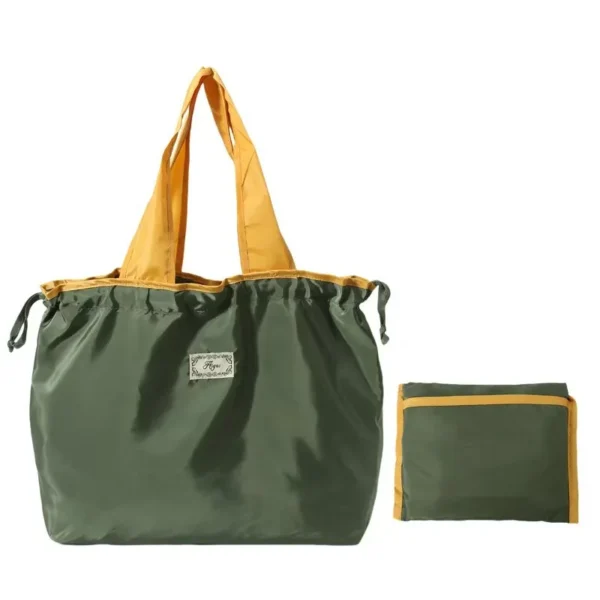 Ultra Lightweight & Compact Grocery Bag - Fold into Pocket, Eco-Friendly Shopping Tote with Zipper