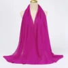 Muslim Chiffon Hijab Scarf Women Long Solid Color Head Wrap For Women Hijabs Scarves Ladies Muslim Veil Jersey Hijabs