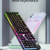 YINDIAO Keyboard Gaming Wired Laptop Desktops PC Computer Office Accessories Low Profile Gamer Keyboards With Numpad