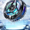 SL17 Magnetic Phones Cooler Back-Clip 2 in 1 Game Cooler Semiconductor Fast Phone Cooling Fan for IOS Android Phone