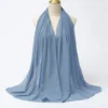 Muslim Chiffon Hijab Scarf Women Long Solid Color Head Wrap For Women Hijabs Scarves Ladies Muslim Veil Jersey Hijabs
