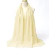 Muslim Chiffon Hijab Scarf Women Long Solid Color Head Wrap For Women Hijabs Scarves Ladies Muslim Veil Jersey Hijabs