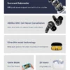 Realfit F3 ANC Active Noice Cancellation Bluetooth Earphones ENC Call HIFI Stereo Superb Bass Wireless Earbuds Sport Gaming