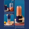Portable Juicer Cup Smoothie Blender 6 Blade Blender Bottle  Household Fruit Juicer Cup USB Rechargeable Juicer Kitchen Tool