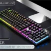 YINDIAO Keyboard Gaming Wired Laptop Desktops PC Computer Office Accessories Low Profile Gamer Keyboards With Numpad