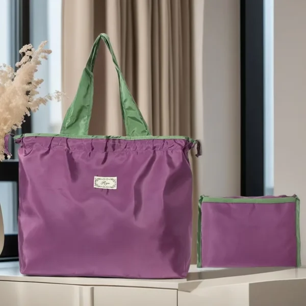 Ultra Lightweight & Compact Grocery Bag - Fold into Pocket, Eco-Friendly Shopping Tote with Zipper