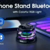 Portable Bluetooth Speaker G200 RGB Lighting Magnetic Speaker BT5.3 Mini Sound Box 7 Hours Playback Phone Holder