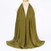 Muslim Chiffon Hijab Scarf Women Long Solid Color Head Wrap For Women Hijabs Scarves Ladies Muslim Veil Jersey Hijabs