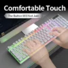 YINDIAO Keyboard Gaming Wired Laptop Desktops PC Computer Office Accessories Low Profile Gamer Keyboards With Numpad