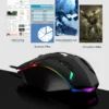 2023 Latest High Quality Ergonomic Design Gaming Mouse Desktop Computer Laptop USB Backlit Mouse Manufacturers Hot Sale