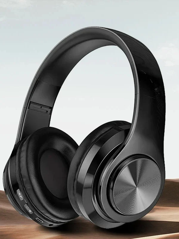 Wireless Bluetooth 5.0 Headphone With Microphone On-Ear Headset Stereo Sound Earphones Sports Gaming Foldable Headphones Game