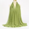 Muslim Chiffon Hijab Scarf Women Long Solid Color Head Wrap For Women Hijabs Scarves Ladies Muslim Veil Jersey Hijabs