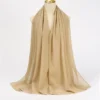 Muslim Chiffon Hijab Scarf Women Long Solid Color Head Wrap For Women Hijabs Scarves Ladies Muslim Veil Jersey Hijabs